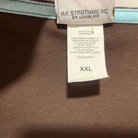 Harley Davidson Tank Top, Rhinestone, Las Vegas, Brown & Teal, Size XXL NWOT - Picture 6 of 6